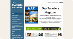 Desktop Screenshot of gaytravelersmagazine.com