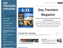 Tablet Screenshot of gaytravelersmagazine.com